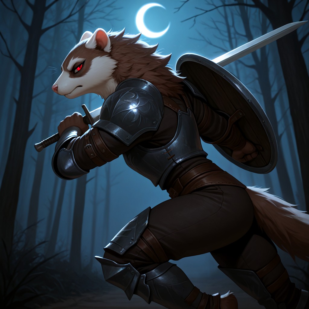 00032-illustriousLima_v10-masterpiece solo anthro male ferret side view running.jpg